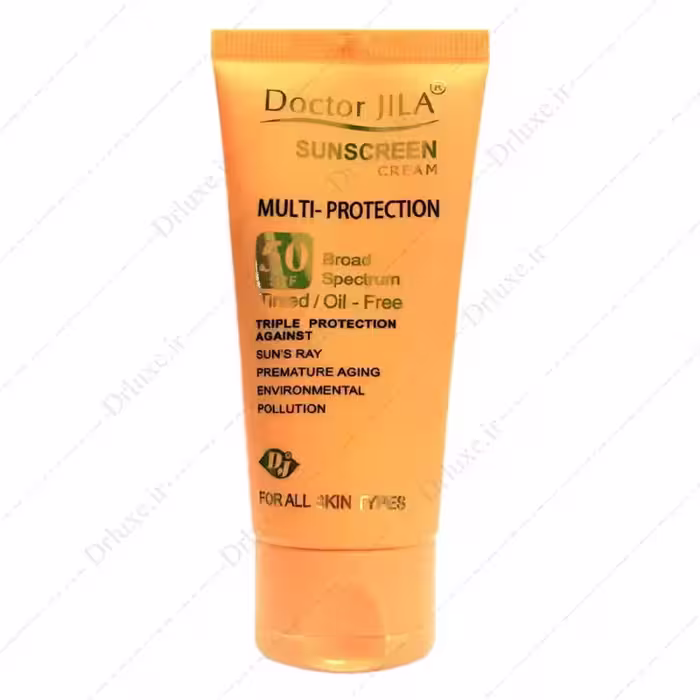 کرم ضد آفتاب SPF50 رنگی دکتر ژیلا مولتی پروتکشن 50 گرم
