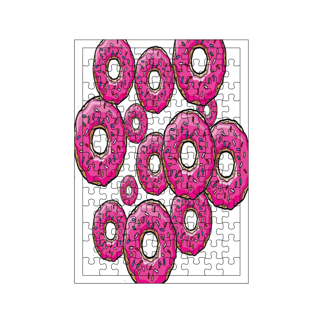 پازل 117 تکه مدل دونات کد 162