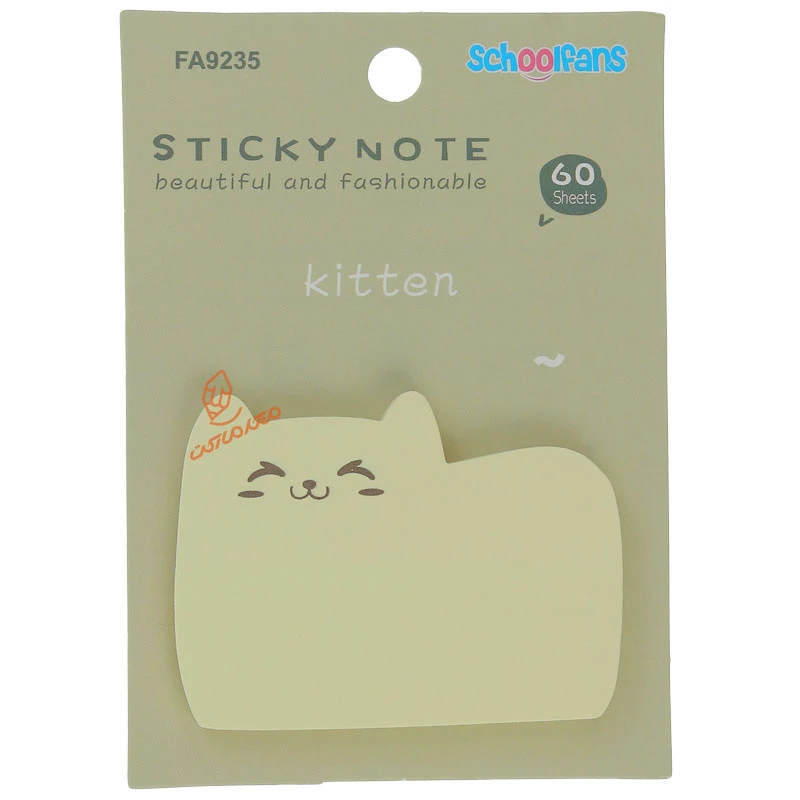 پست ایت فانتزی طرح گربه اسکول فنس 9235