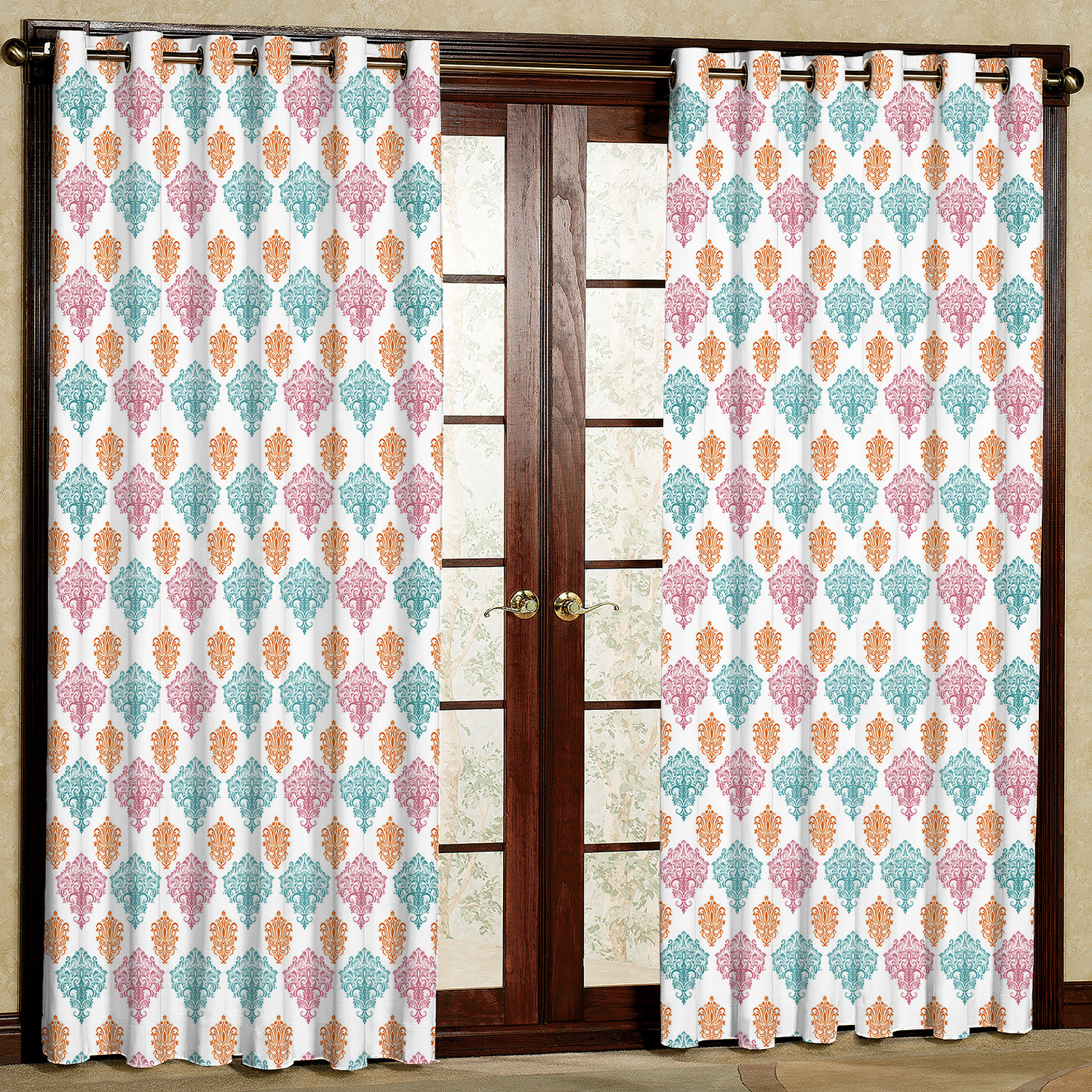 پرده مدل طرح دار مخمل پانچی کد 4890 سایز 140x200 سانتی متر