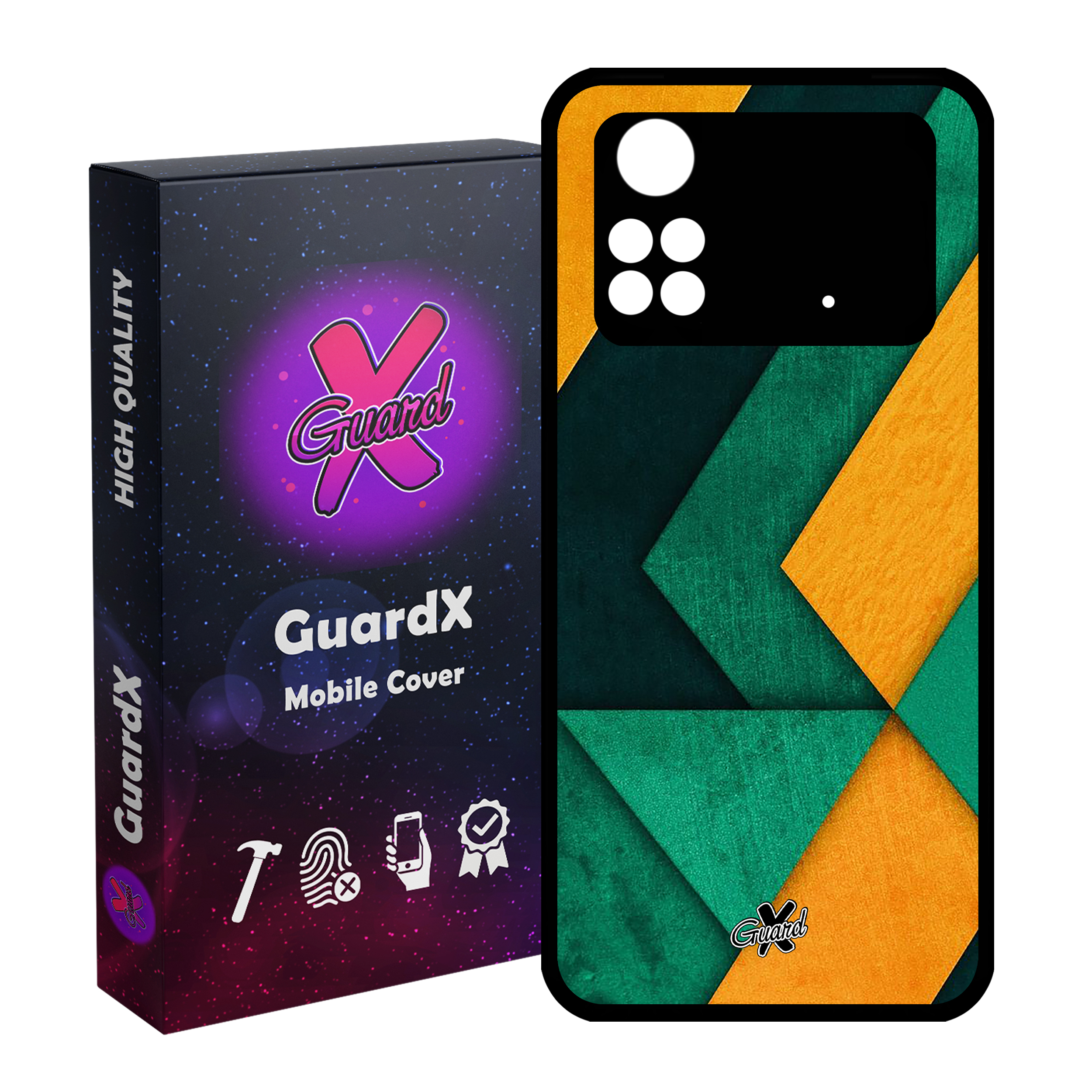 کاور گارد ایکس طرح Shape مدل Glass10329 مناسب برای گوشی موبایل شیائومی Poco M4 Pro 4G