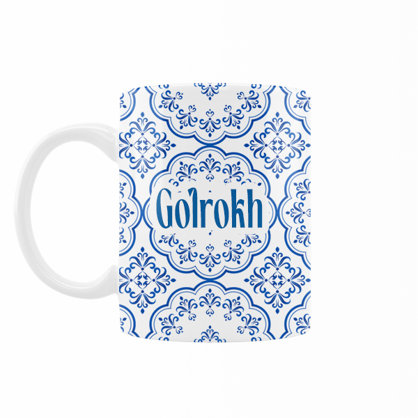 ماگ رژارت مدل گلرخ