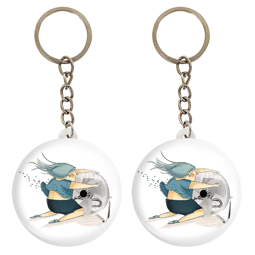 جاکلیدی خندالو مدل پنکه کد 54315431 مجموعه 2 عددی