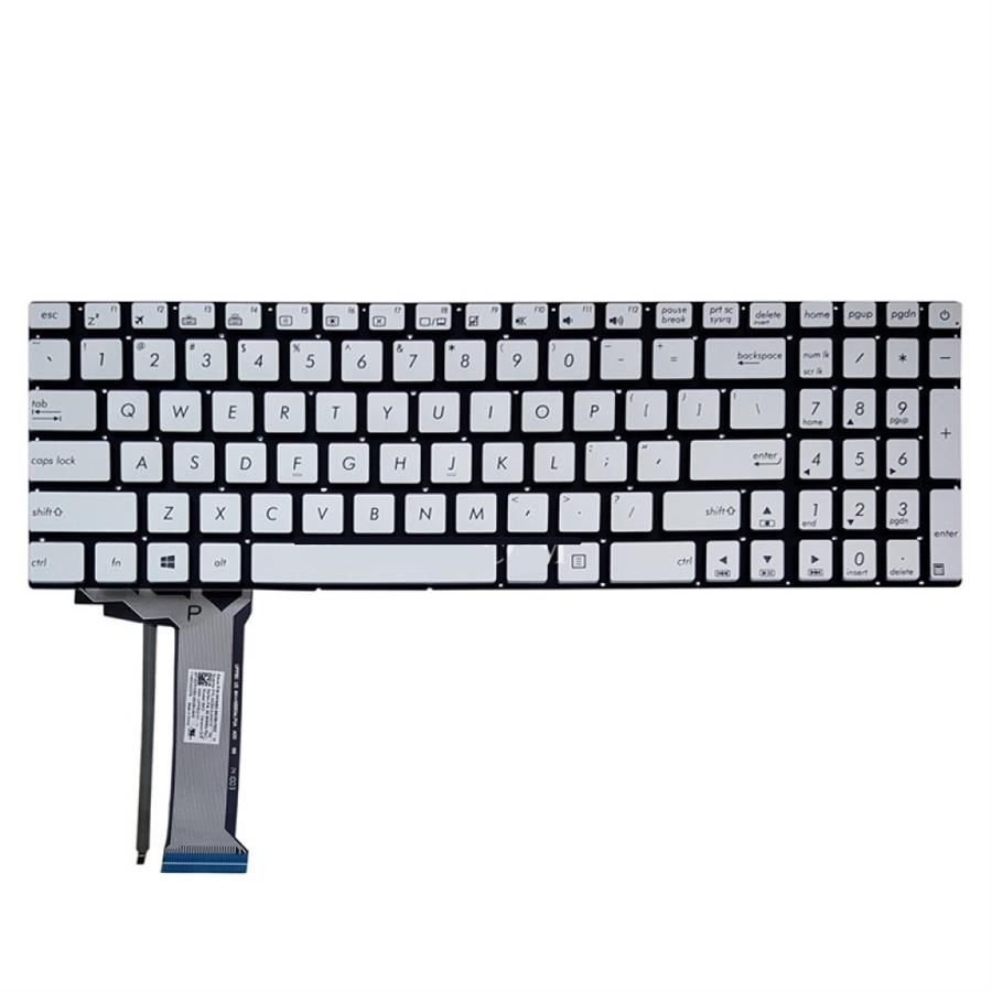 کیبورد لپ تاپ ایسوس مدل N551-N552 نقره ای