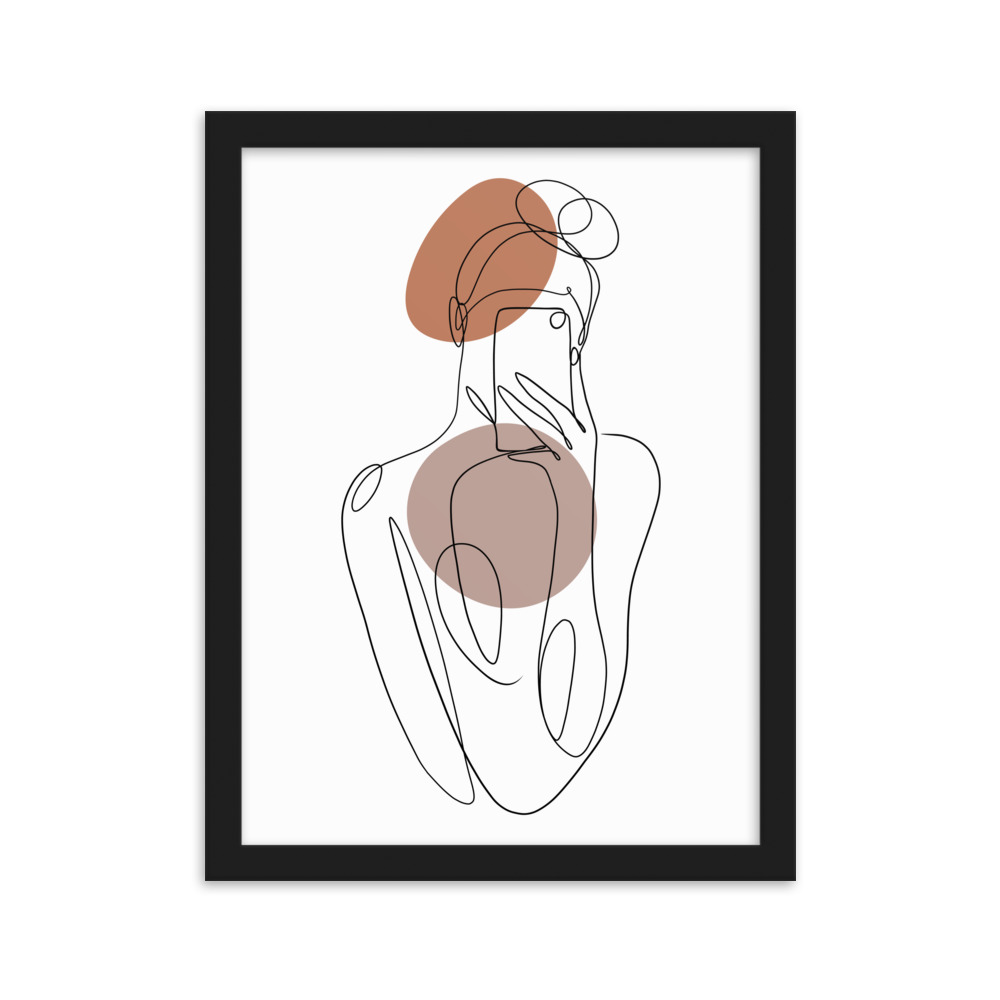 تابلو مدل دکوراتیو مینیمال دخترانه کد 2756