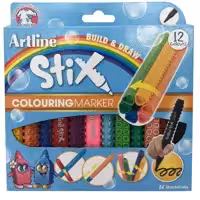 ماژیک نقاشی 12 رنگ آرت لاین سری استیکس مدل colouring marker