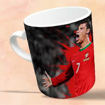 ماگ مدل دسته قلبی طرح رونالدو کد 292