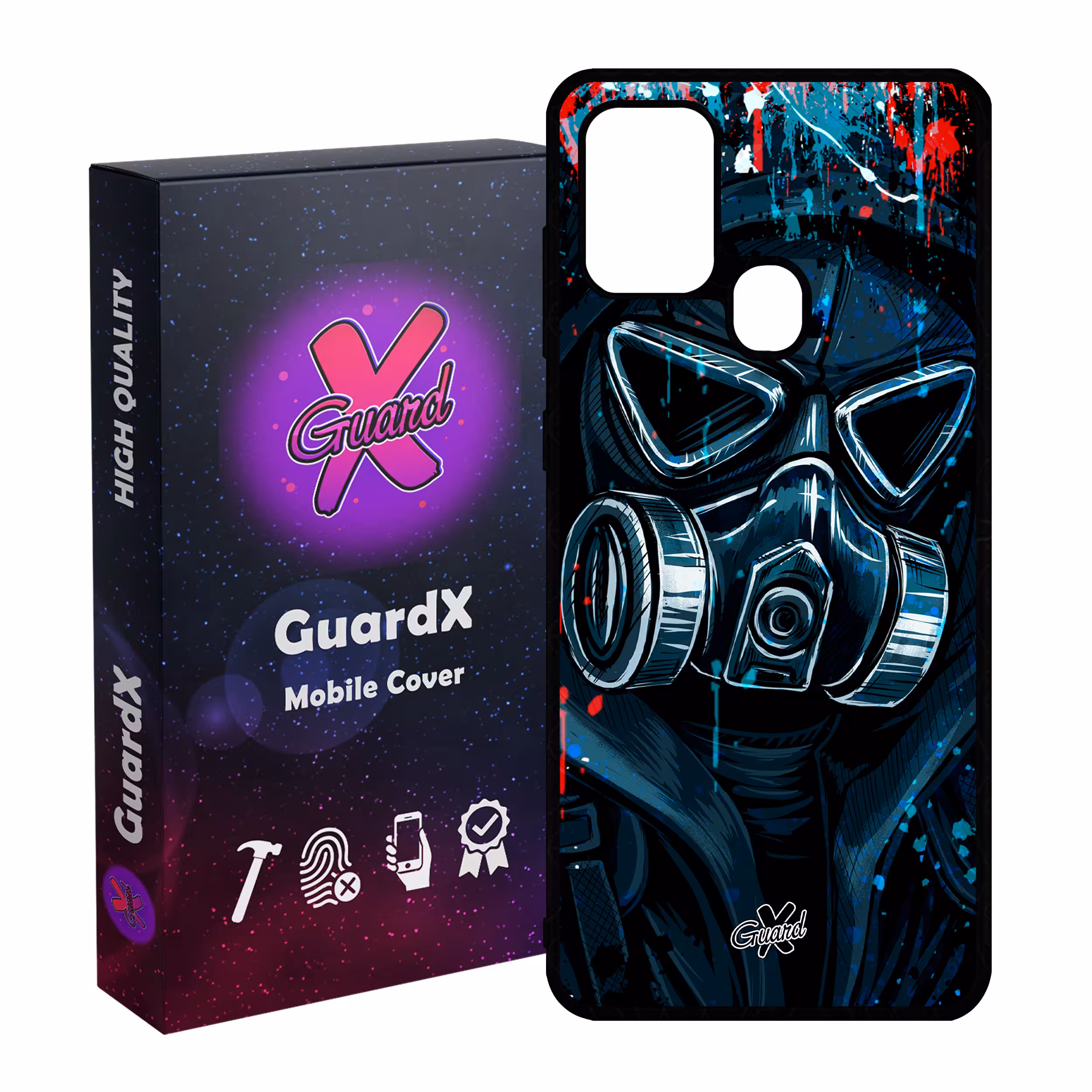کاور گارد ایکس طرح Mask مدل Glass10170 مناسب برای گوشی موبایل سامسونگ Galaxy A21s