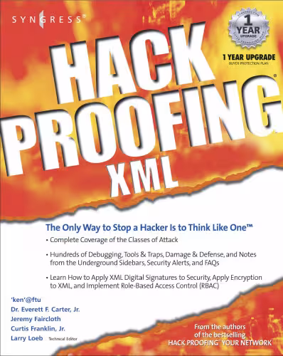 خرید و دانلود نسخه کامل کتاب Hack Proofing XML with CDROM