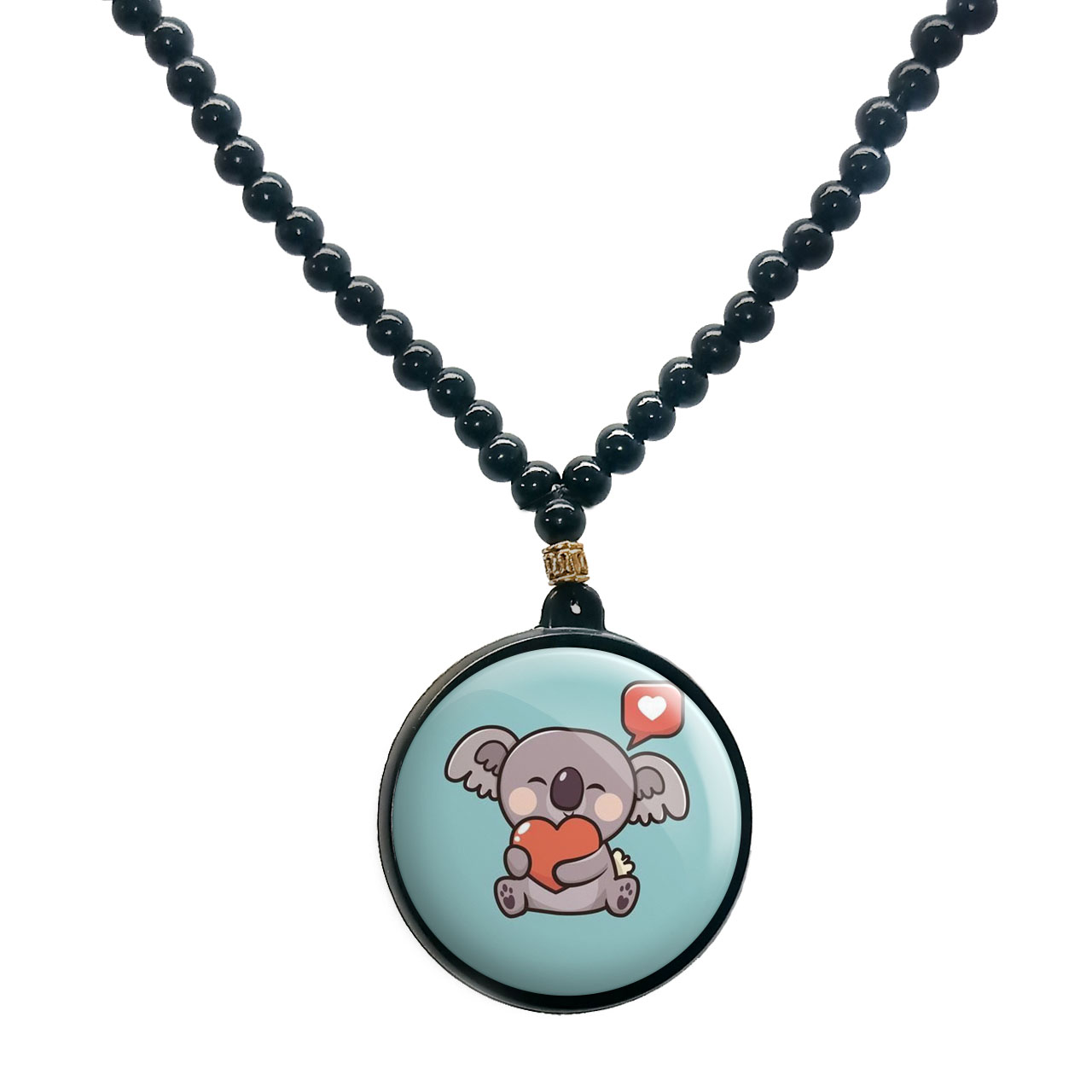 گردنبند پرمانه طرح حیوانات کیوت کد pmd.21414مدل دو طرفه