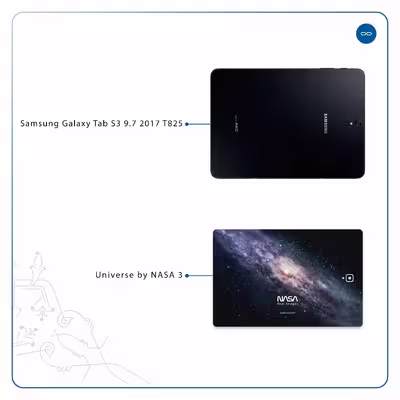 برچسب پوششی ماهوت مدل Universe-by-NASA-3 مناسب برای تبلت سامسونگ Galaxy Tab S3 9.7 2017 T825