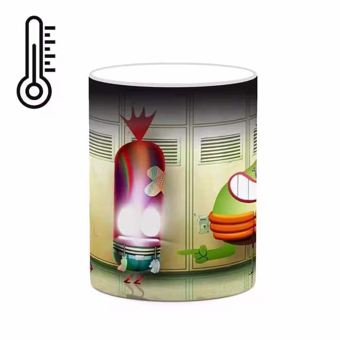 ماگ حرارتی کاکتی طرح کارتون Pinky Malinky مدل mgh22964