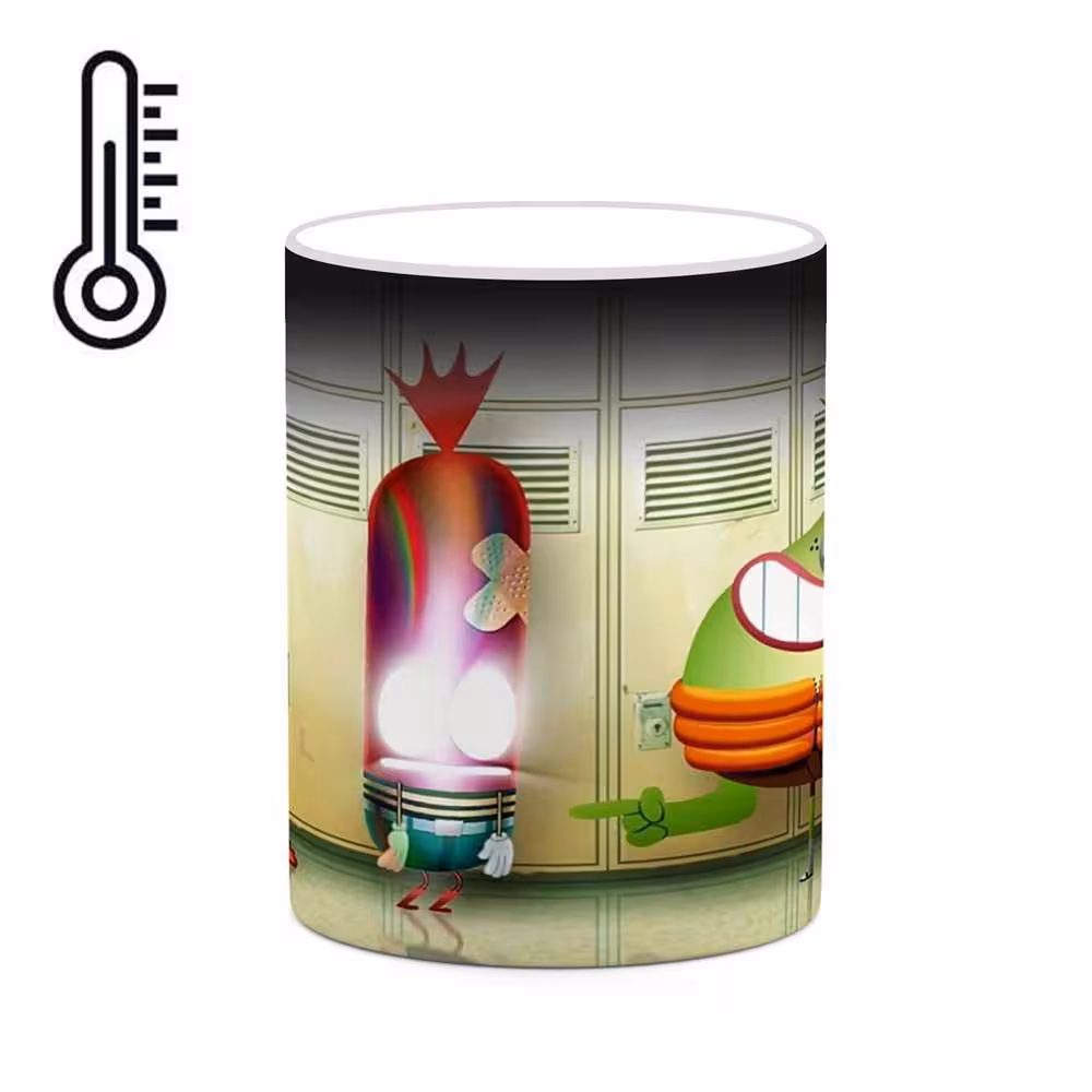 ماگ حرارتی کاکتی طرح کارتون Pinky Malinky مدل mgh22964