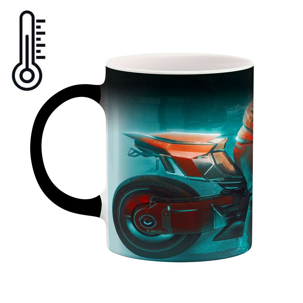 ماگ حرارتی طرح موتورسوار  مدل mgph11507