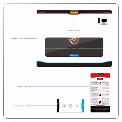 برچسب پوششی ماهوت مدل Arsenal مناسب برای تبلت اپل iPad 2 2011 A1395