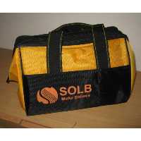 کیف ابزار جنس ودوخت عالی  بسیار جادار رنگ زرد و مشکی