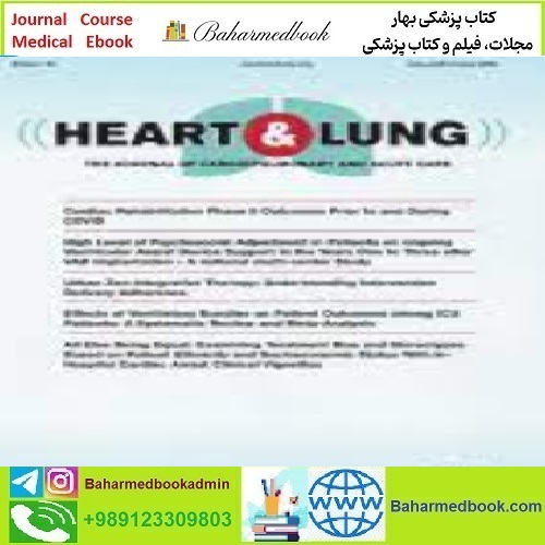 Heart & Lung Volume 63 2024 TRUE PDF price 10€ - کتاب پزشکی بهار