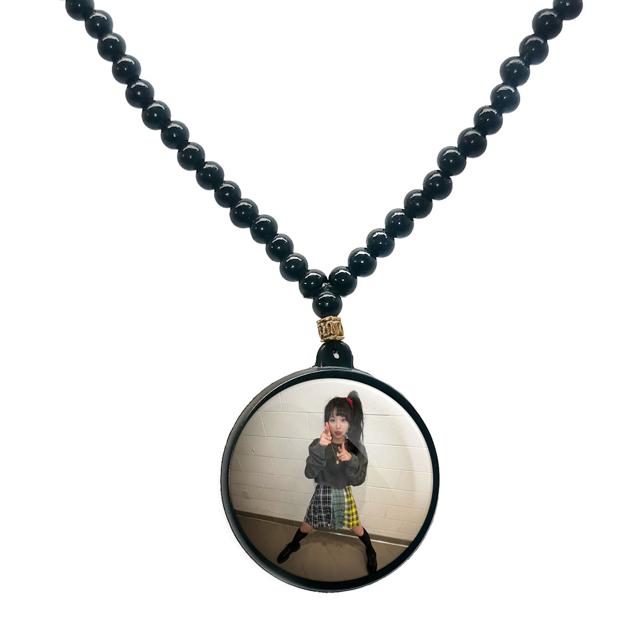 گردنبند پرمانه طرح تو ایس کد pmd.18354 مدل دو طرفه