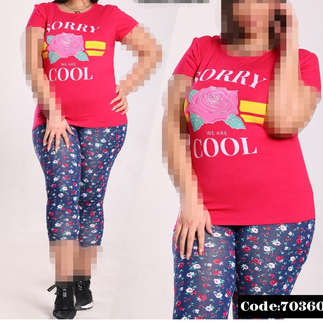 تیشرت شلوارک ست زنانه و دخترانه
