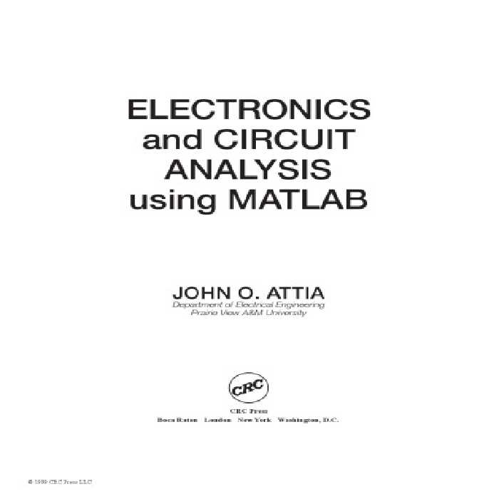 خرید و دانلود نسخه کامل کتاب Electronics and Circuit Analysis Using MATLAB