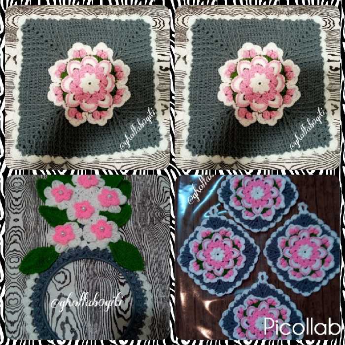 ست 7 تکه آشپزخانه دستگیره دستبافت زیردیگی دستبافت آویز حوله دستبافت دستگیره قلاب