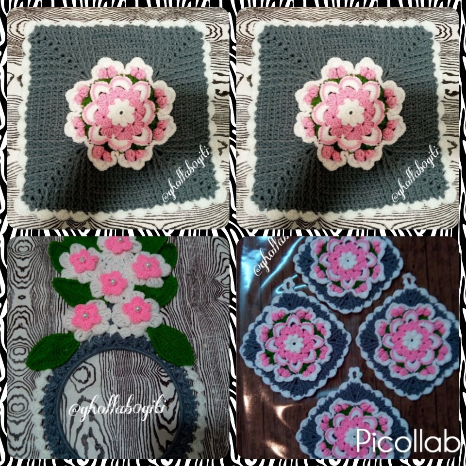 ست 7 تکه آشپزخانه دستگیره دستبافت زیردیگی دستبافت آویز حوله دستبافت دستگیره قلاب