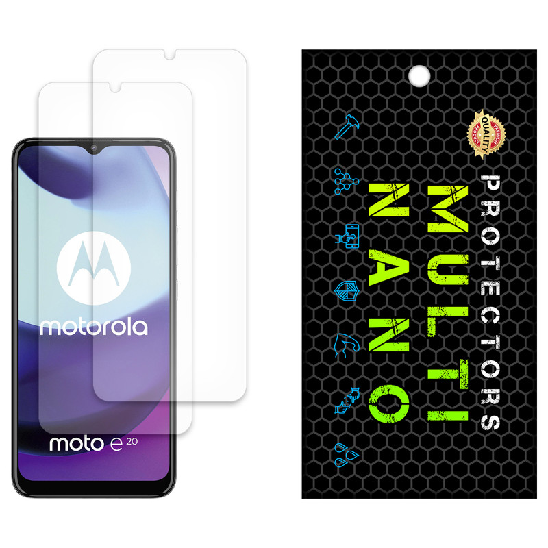 محافظ صفحه نمایش مات مولتی نانو مدل X-S2M مناسب برای گوشی موبایل موتورولا Moto E20 بسته دو عددی | کالا برتری