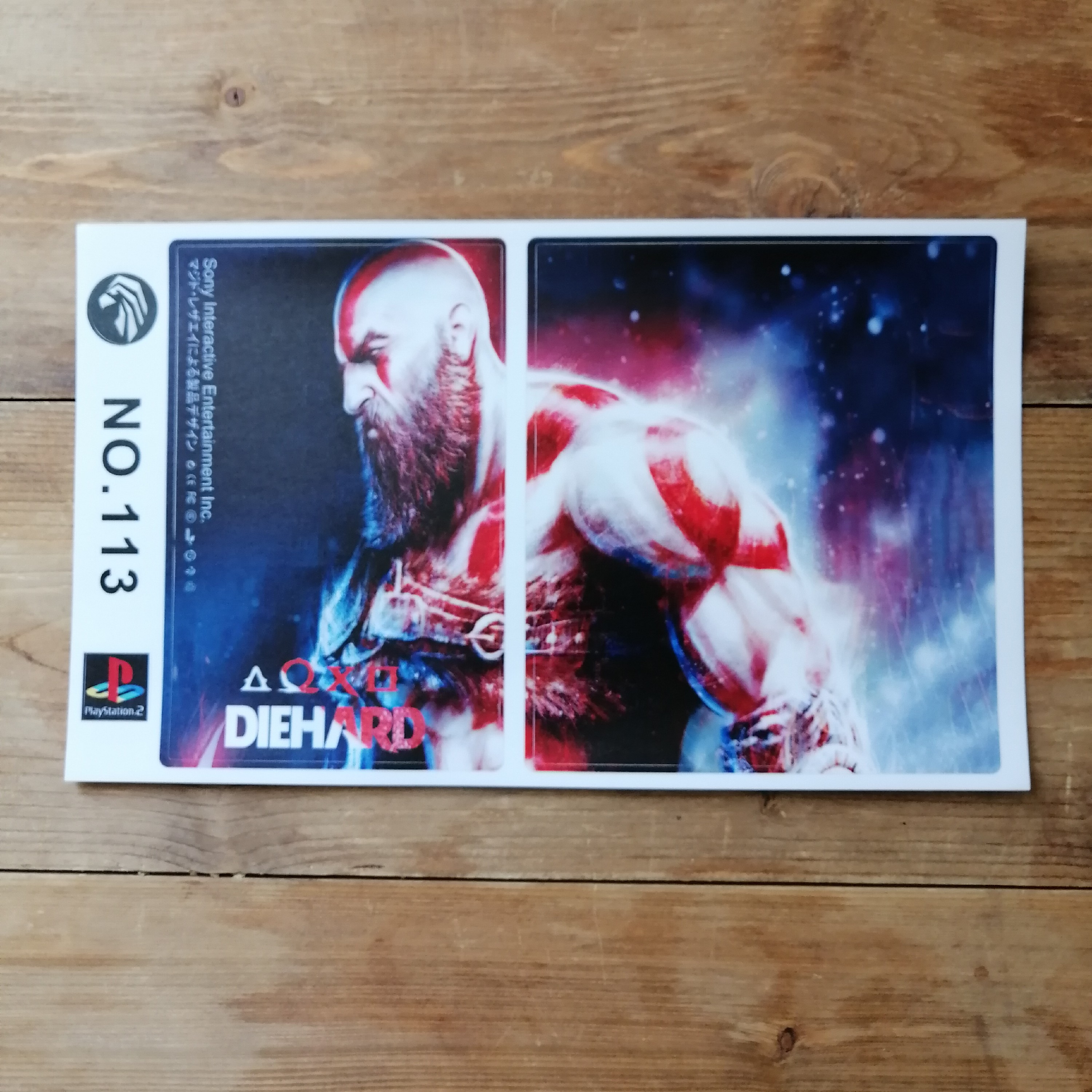 برچسب کنسول بازی پلی استیشن2 ps2 گادآووار 113 god of war برای playstation2 