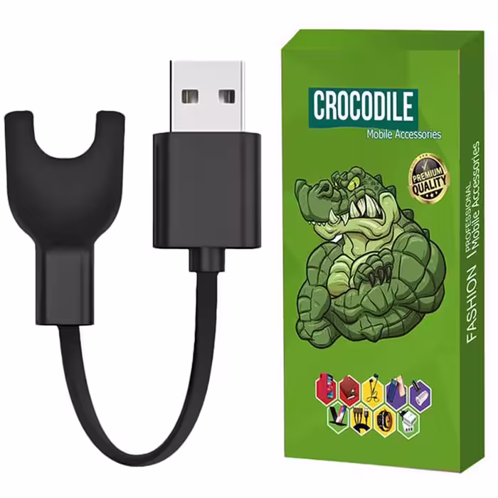 کابل شارژ کروکودیل مدل C-Charge مناسب برای ساعت هوشمند شیائومی Mi Band 3 | کالا برتری