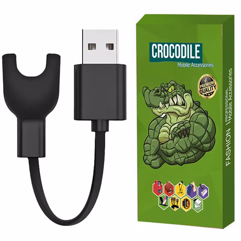 کابل شارژ کروکودیل مدل C-Charge مناسب برای ساعت هوشمند شیائومی Mi Band 3 | کالا برتری
