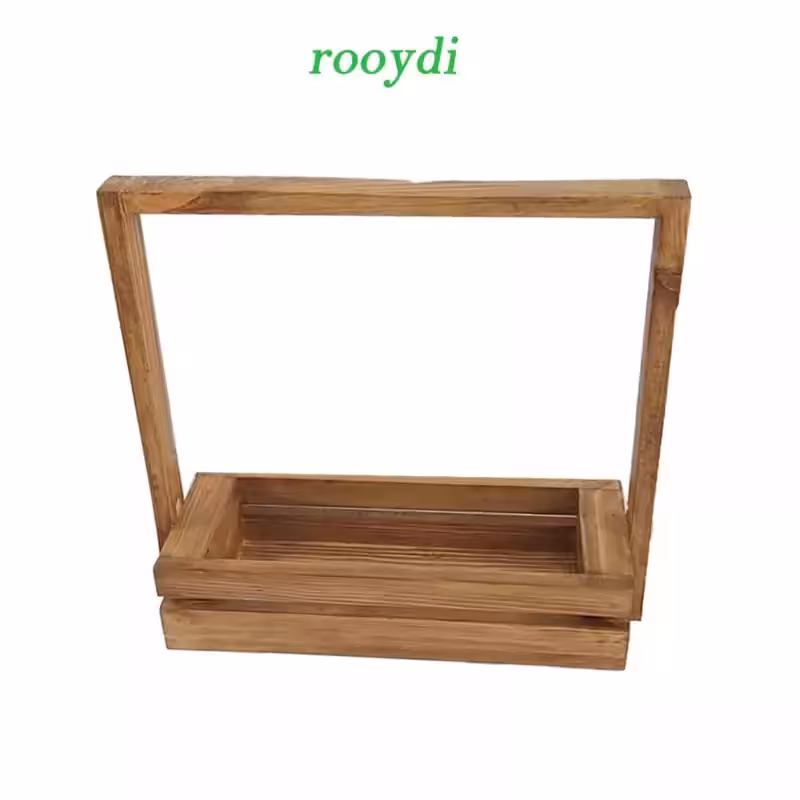 استند رومیزی stk39چوبی طول30عرض13ارتفاع30 چوب روس ضد اب رنگ قهوه ای