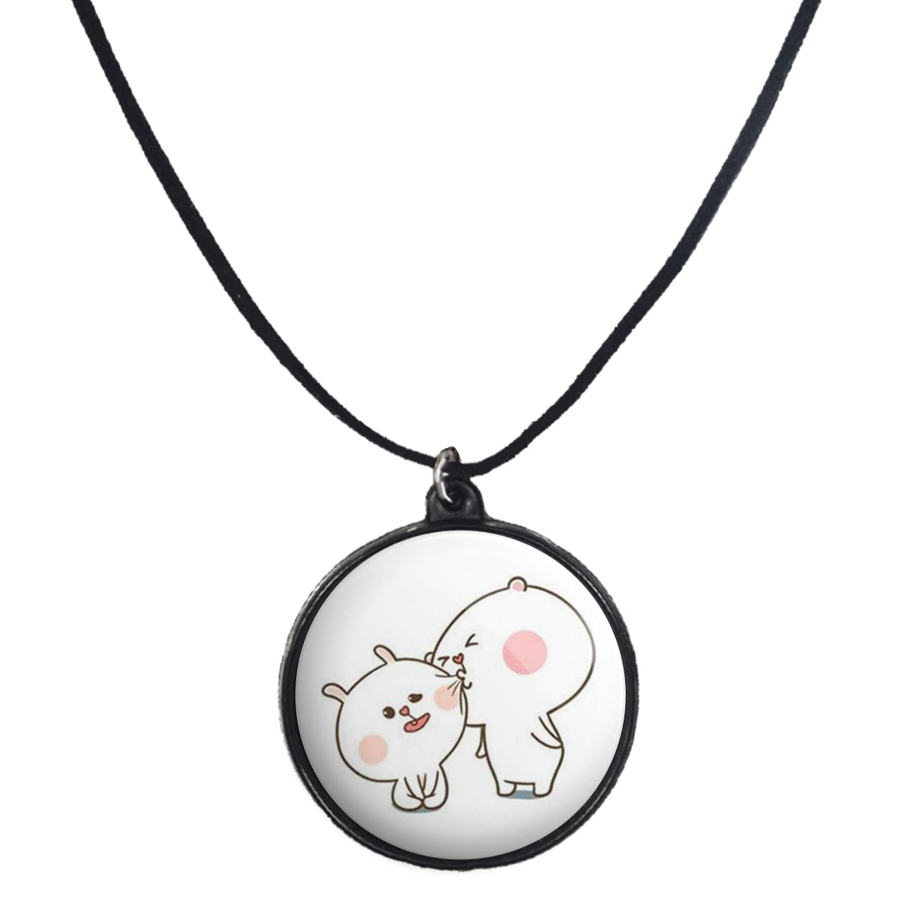 گردنبند پرمانه طرح عاشقانه کد pmb.5306 مدل دو طرفه