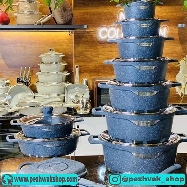 سرویس قابلمه 22 پارچه لایف اسمایل مدل FLHM