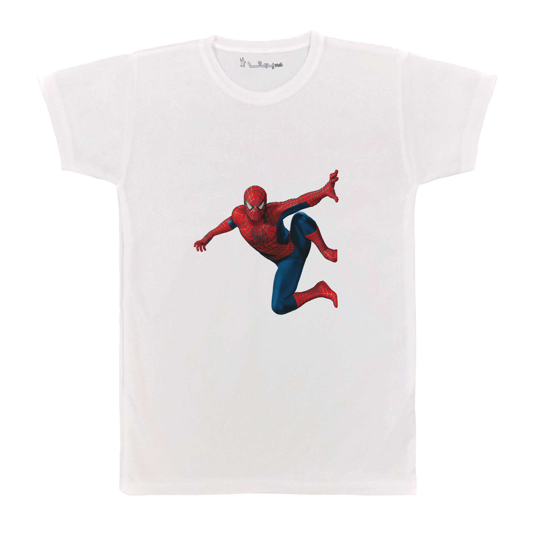 تی شرت آستین کوتاه  بچگانه پرمانه طرح مرد عنکبوتی کد pmt.6731