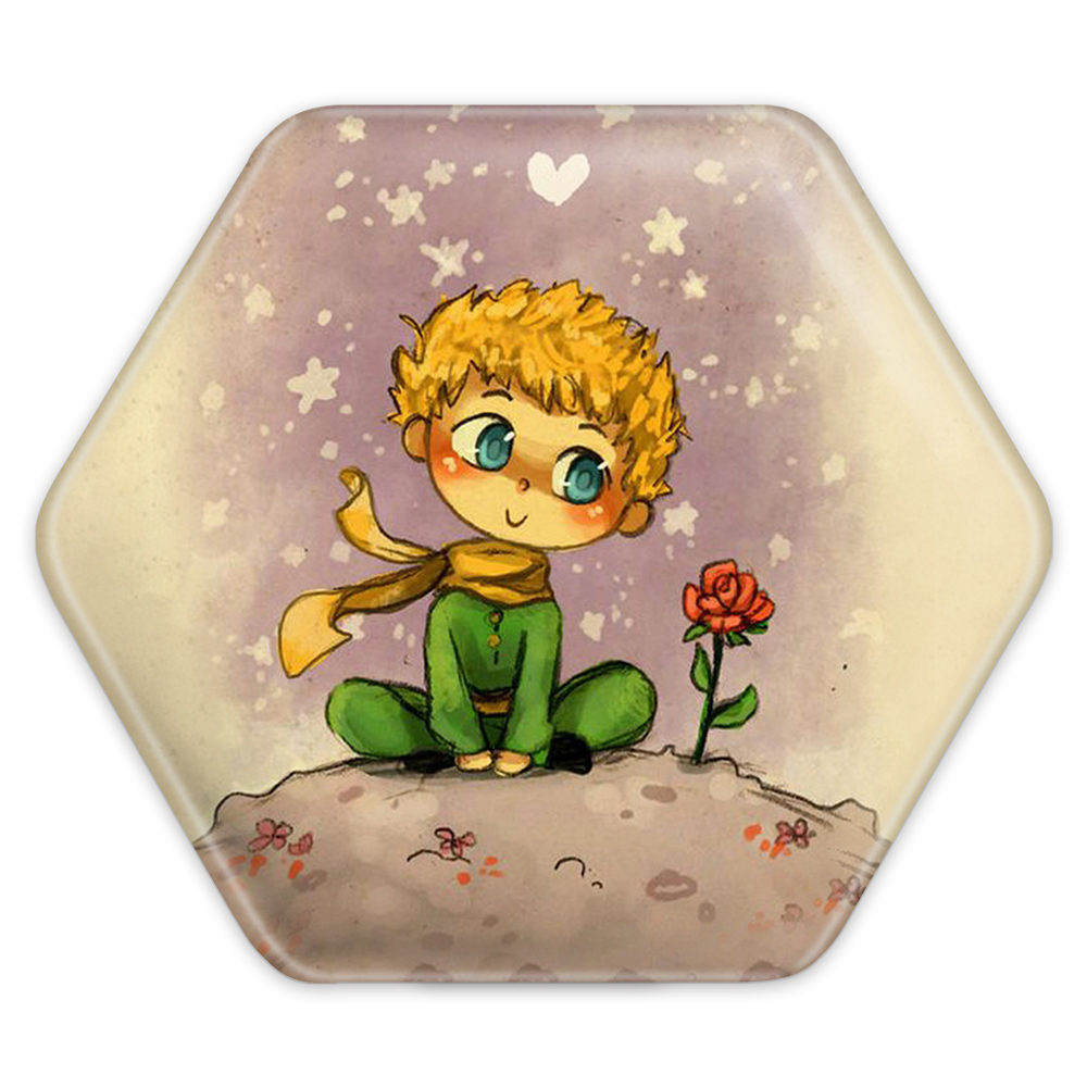 پیکسل خندالو طرح شازده کوچولو مدل شش ضلعی کد 1833