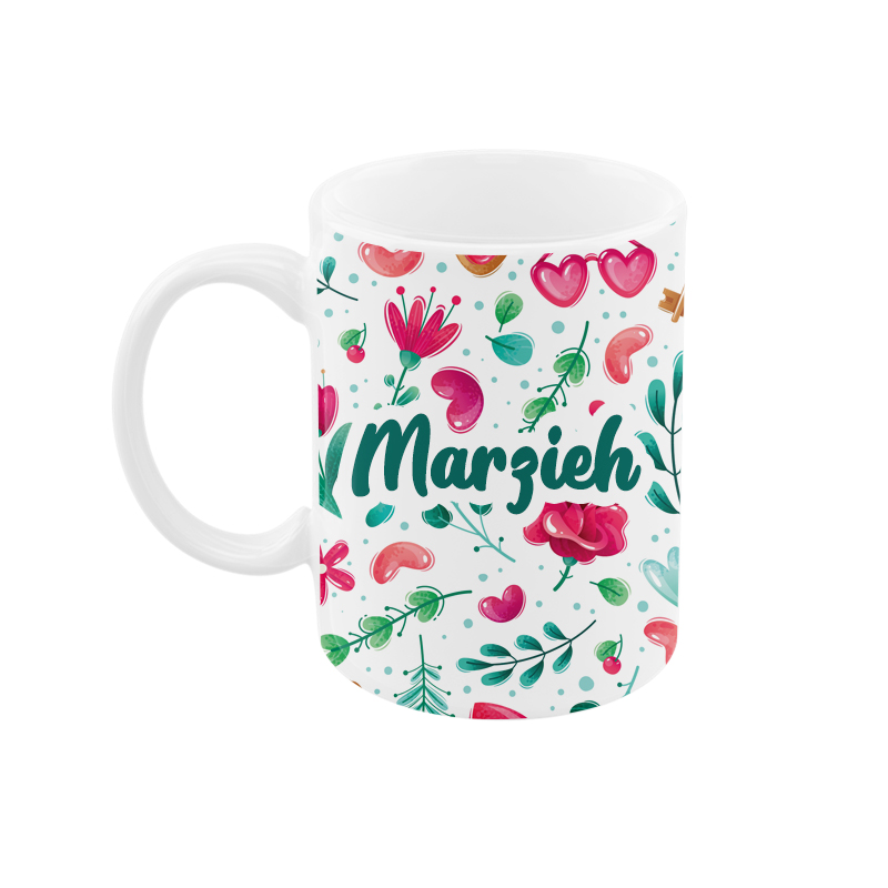 ماگ رژارت مدل اسم مرضیه