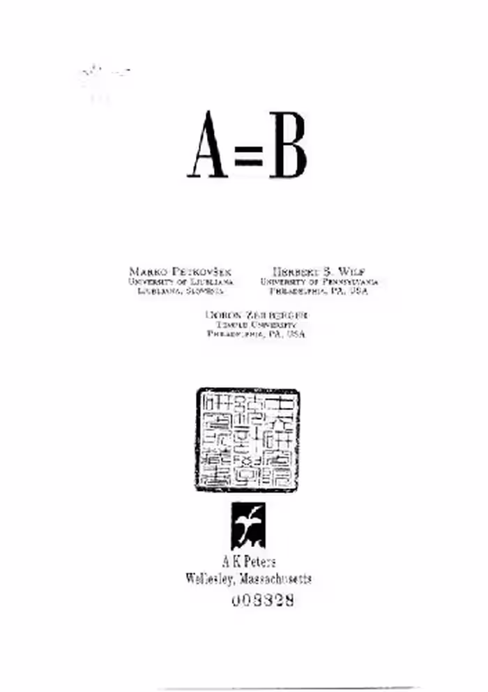 خرید و دانلود نسخه کامل کتاب A=B