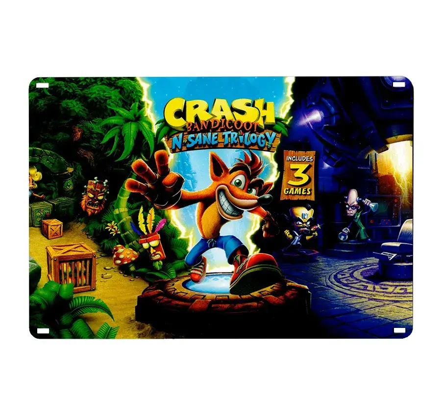 تابلو شاسی طرح کراش باندیکوت 3 ابعاد 24×17 سانتی متر