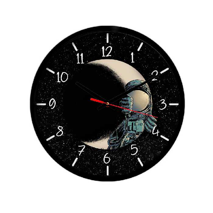 ساعت‌ دیواری رومیزی راویتا طرح ماه کد 3509