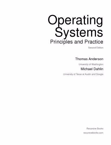 خرید و دانلود نسخه کامل کتاب [INCOMPLETE ]Operating Systems: Principles and Practice, 2nd Edition