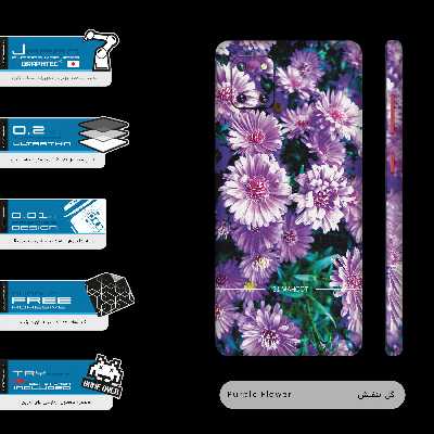 برچسب پوششی ماهوت مدل Full skin-Purple-Flower مناسب برای گوشی موبایل سامسونگ Galaxy Note10Lite