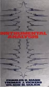 خرید و دانلود نسخه کامل کتاب Instrumental analysis BY Mann - Pdf