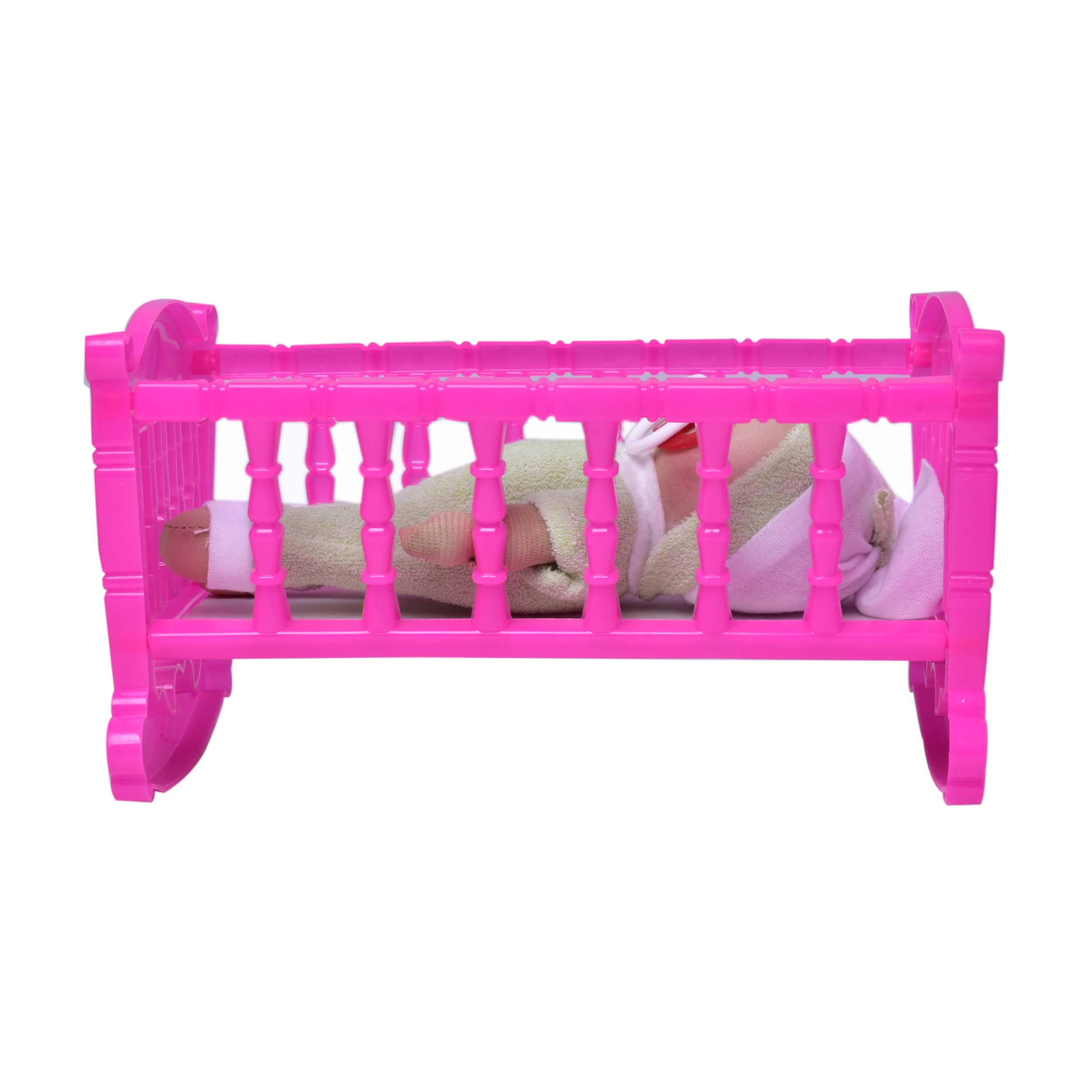 اسباب بازی مدل گهواره و عروسک مجموعه 2 عددی