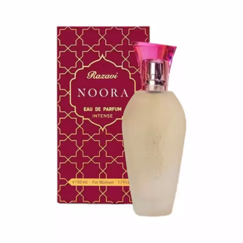 101190-عطر رضوی نورا زنانه-50میلی لیتر با بسته بندی شرکتی و اورجینال
