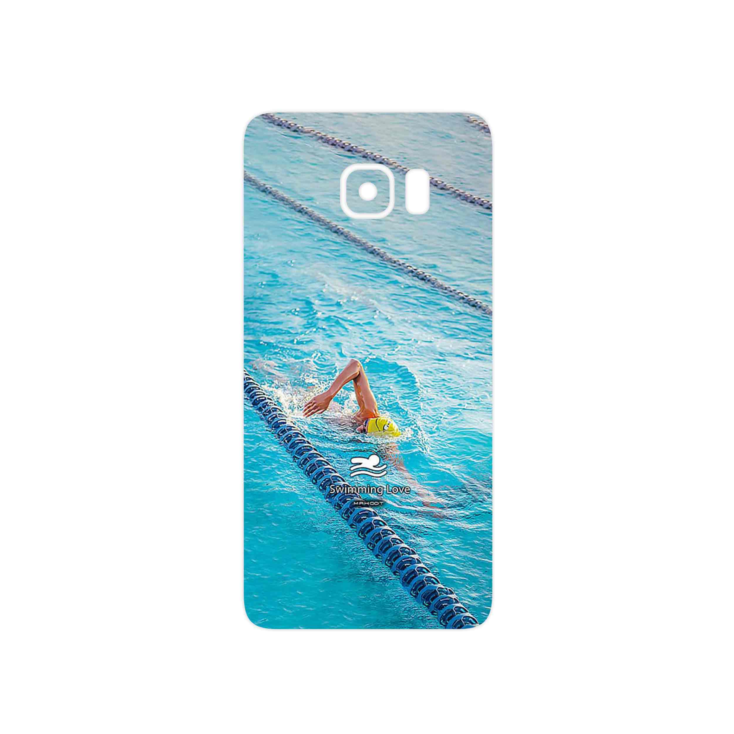 برچسب پوششی ماهوت مدل Swimming مناسب برای گوشی موبایل سامسونگ Galaxy S6 Edge