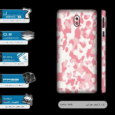 برچسب پوششی ماهوت مدل Army-Pink-FullSkin مناسب برای گوشی موبایل نوکیا 1 Plus