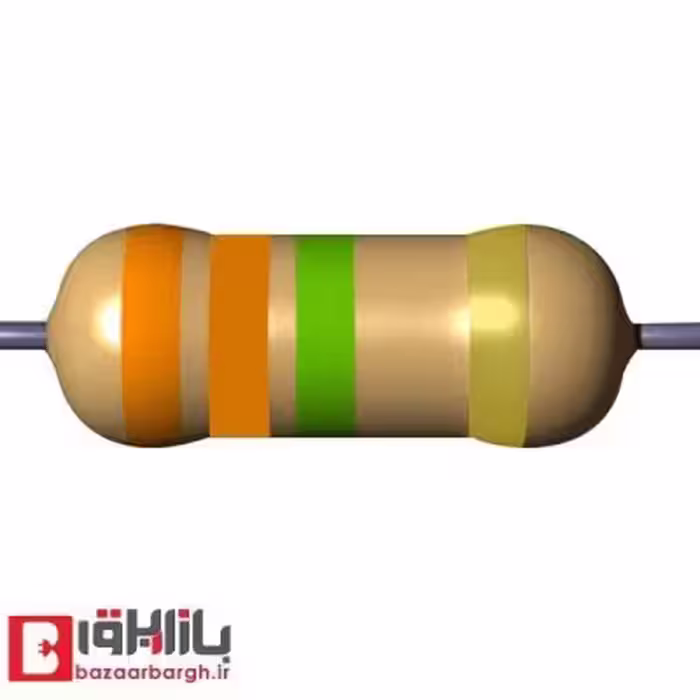 مقاومت 3.3 مگا اهم 1/2 وات 5 درصد