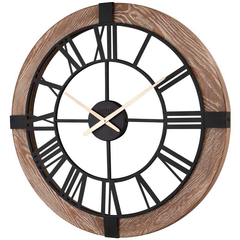 ساعت دیواری لوتوس مدل WM-19024-MARTIN-WHITE/BLACK