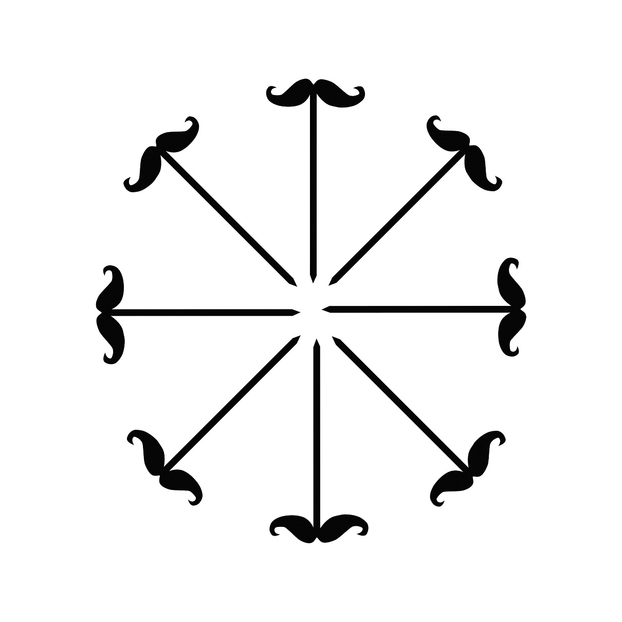 تاپر کیک چوب آرا مدل sibil بسته 8 عددی