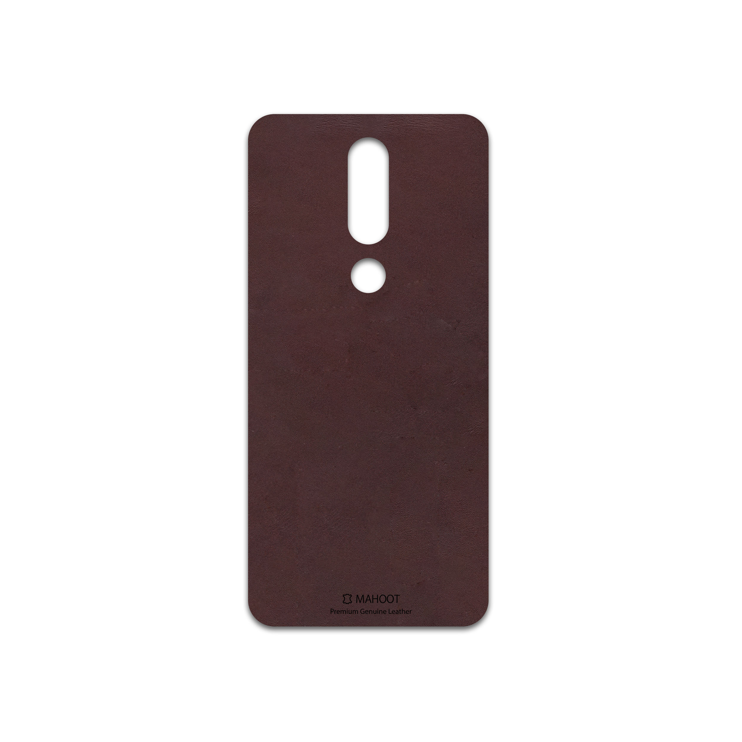 برچسب پوششی ماهوت مدل Matte-Dark-Brown-Leather مناسب برای گوشی موبایل نوکیا 5.1 Plus